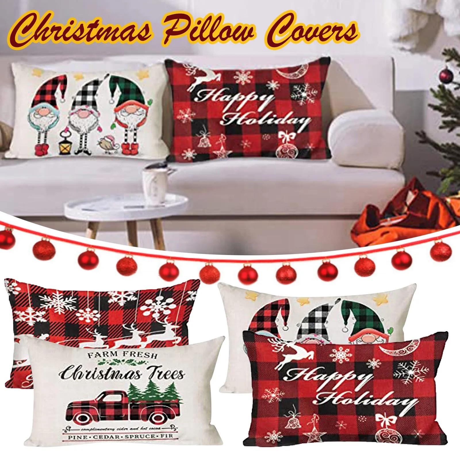 

Christmas Cushion Cover Merry Christmas Decoration For Home 2024 Xmas Noel Navidad Cristmas Ornament New Year Gift Pillowcase