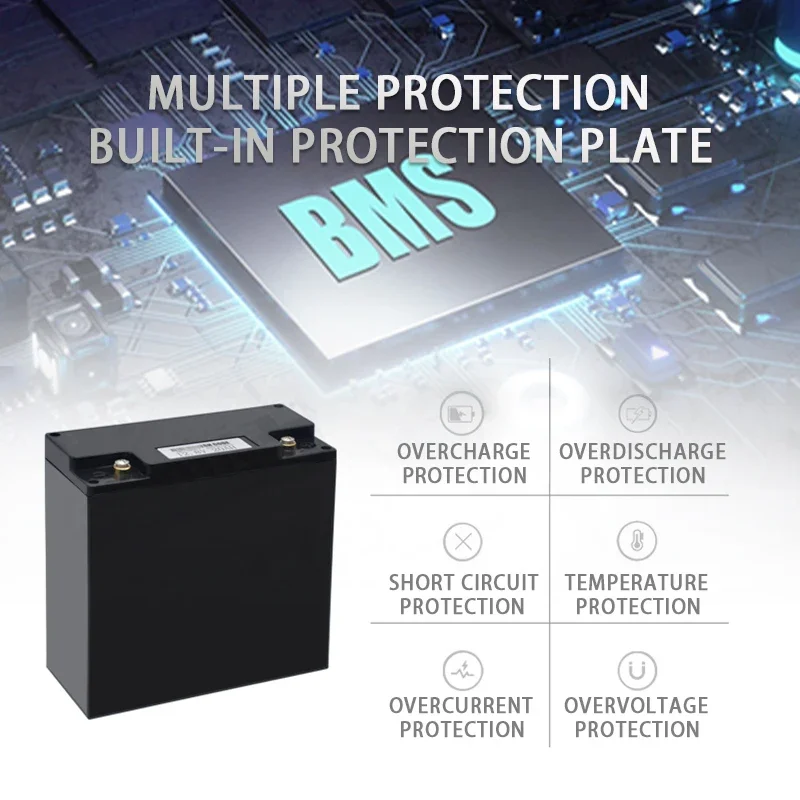 New 12V 20Ah LiFePo4 Battery Lithium Iron Phosphate 12V 24V LiFePo4 Rechargeable Battery for Kid Scooters Boat Motor No Tax