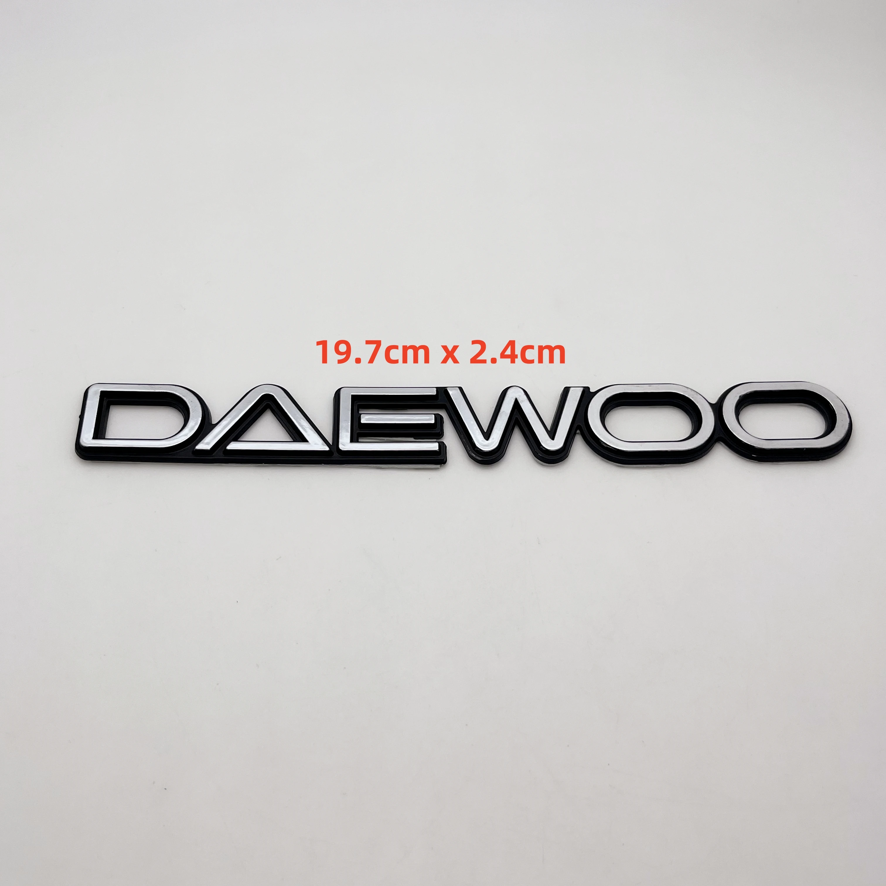 

1pcs/Set 3D ABS DAEWOO High-Quality Letters Logo Car Rear Tail Trunk Stickers Emblem Badge Decals Car Styling Accessories