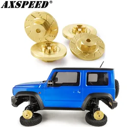 AXSPEED 4PCS Hex Hub Adapters Brass Counterweight for Kyosho Mini-z 4x4 4 Runner Jimny Jeep RC 4WD Upgrade Parts