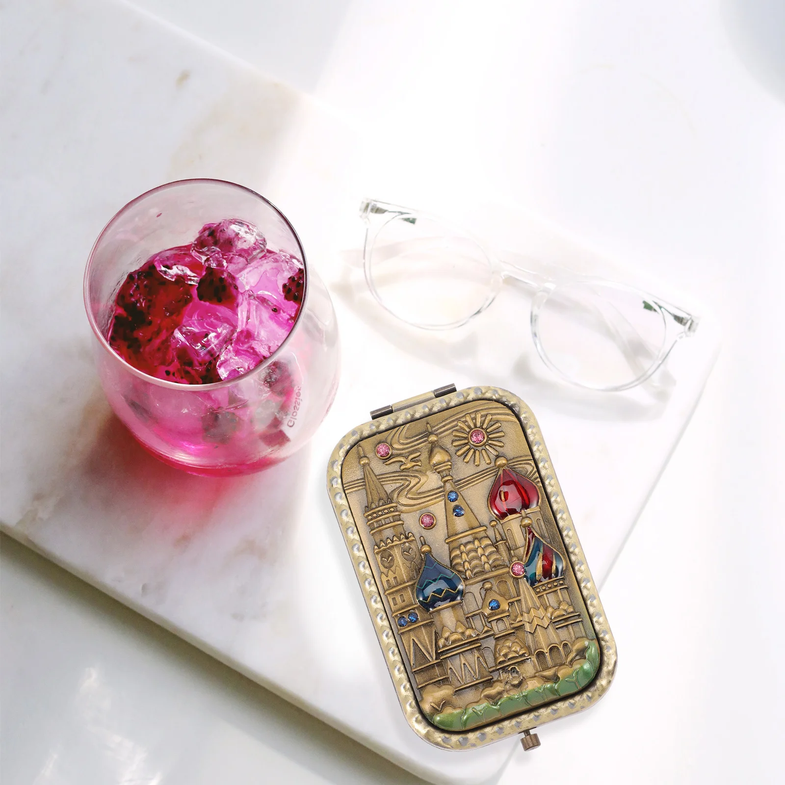 

Foldable Travel Makeup Mirror Vanity Mirrors Folding Compact Small Personal Pocket