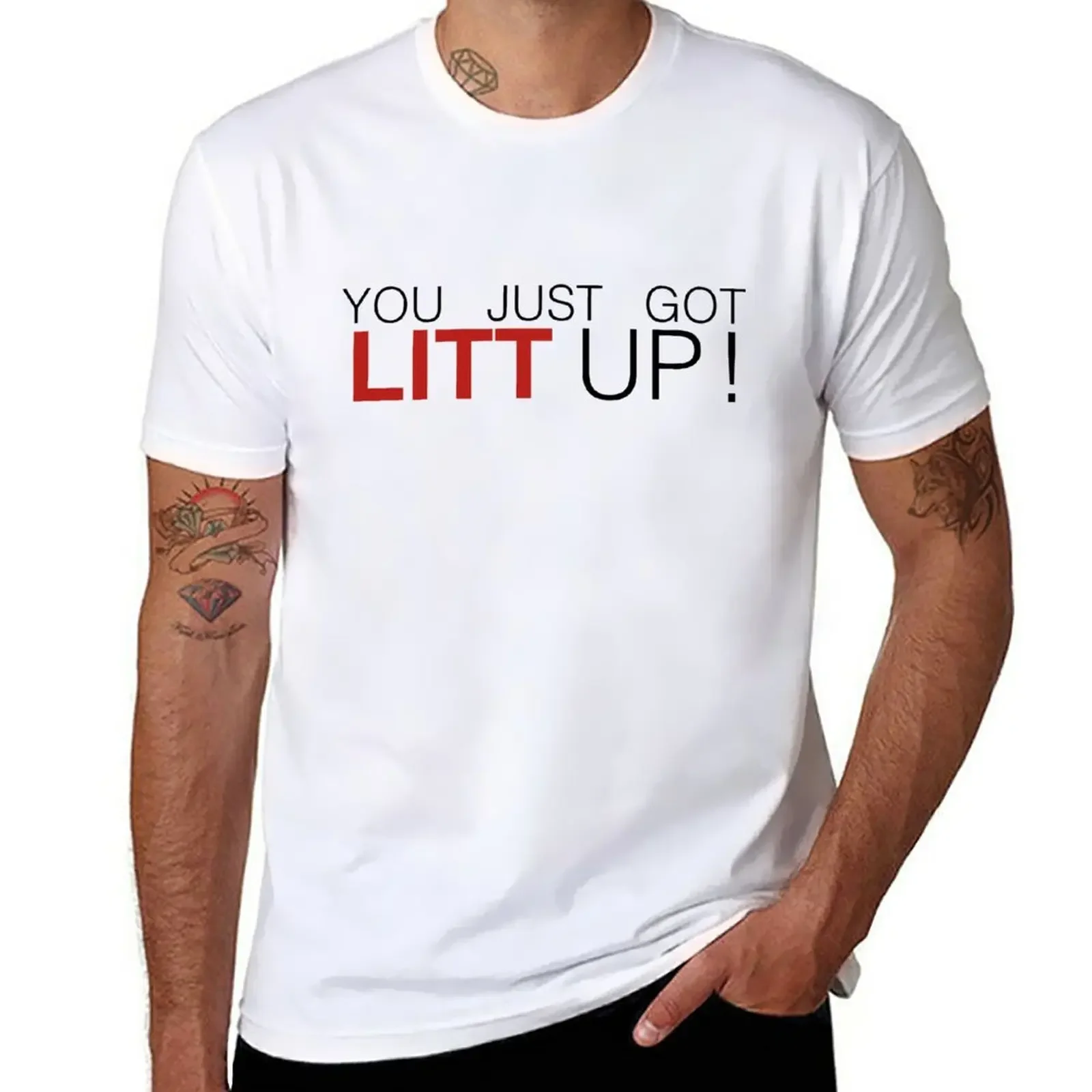 

You Just Got Litt Up! - Suits T-Shirt boys animal print blanks customs mens t shirt graphic