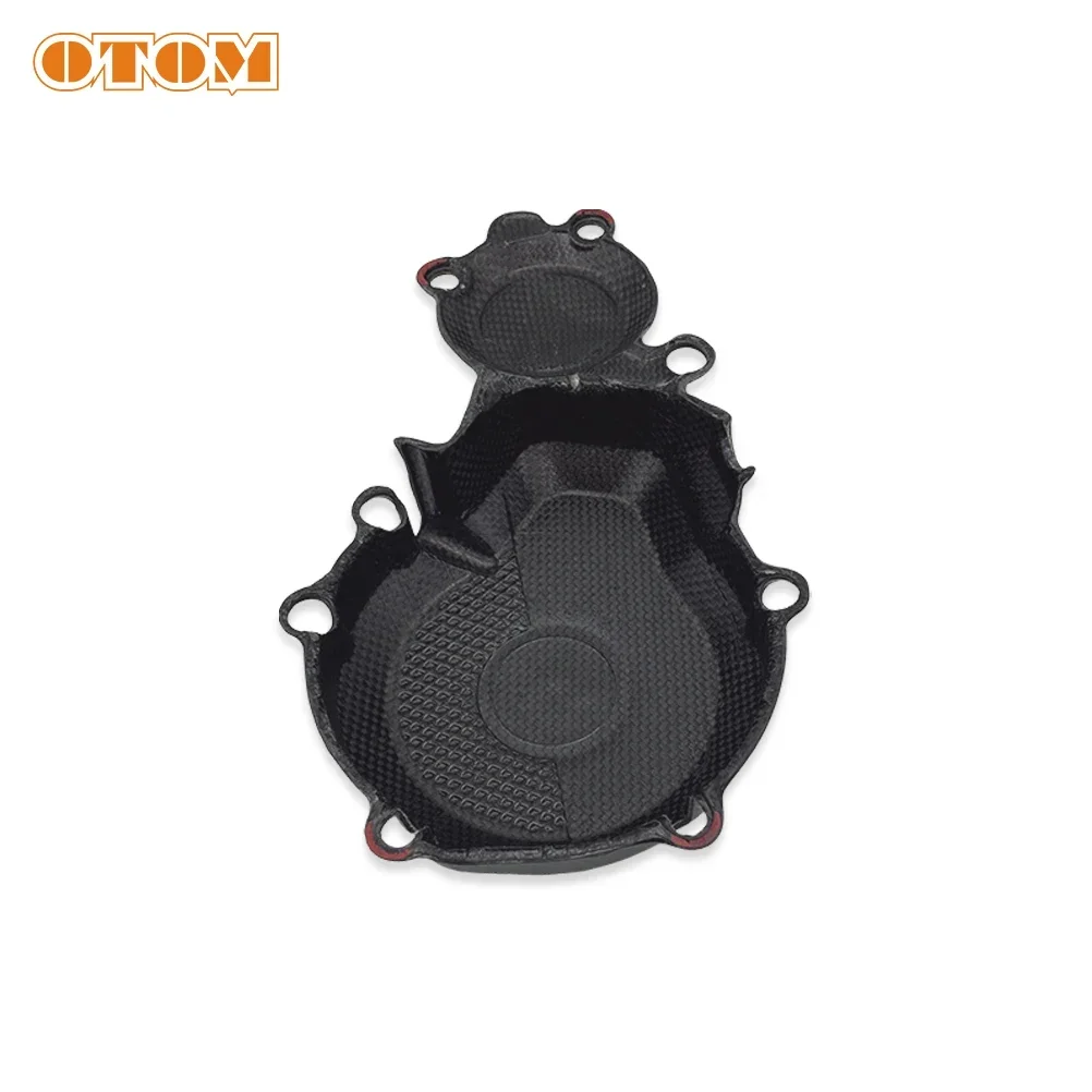 OTOM 2024 Motocross Ignition Cover Guard Carbon Fiber Magneto Protector For KTM HUSQVARNA GASGAS EXC-F XW-F FE EC-F ES 250 350