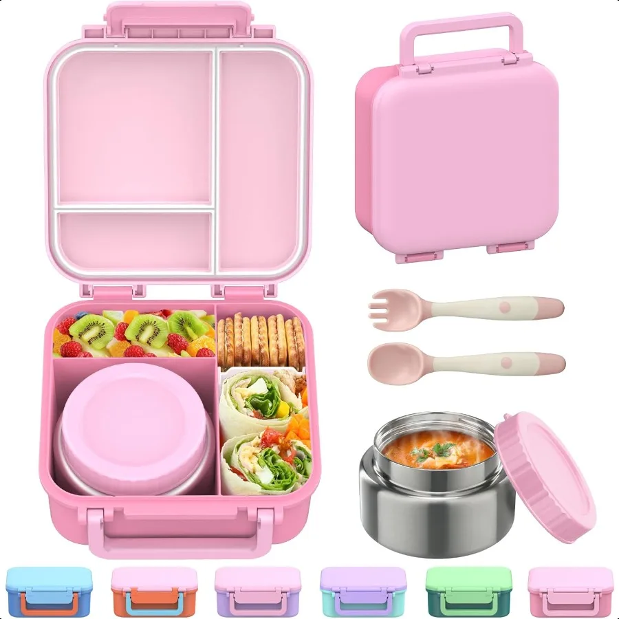 

Ланч-бокс Bento для с термогерметичными контейнерами емкостью 9 унций с 3 отделениями Рекомендуемые размеры сервировки для прочной посудомоечной машины Sa
