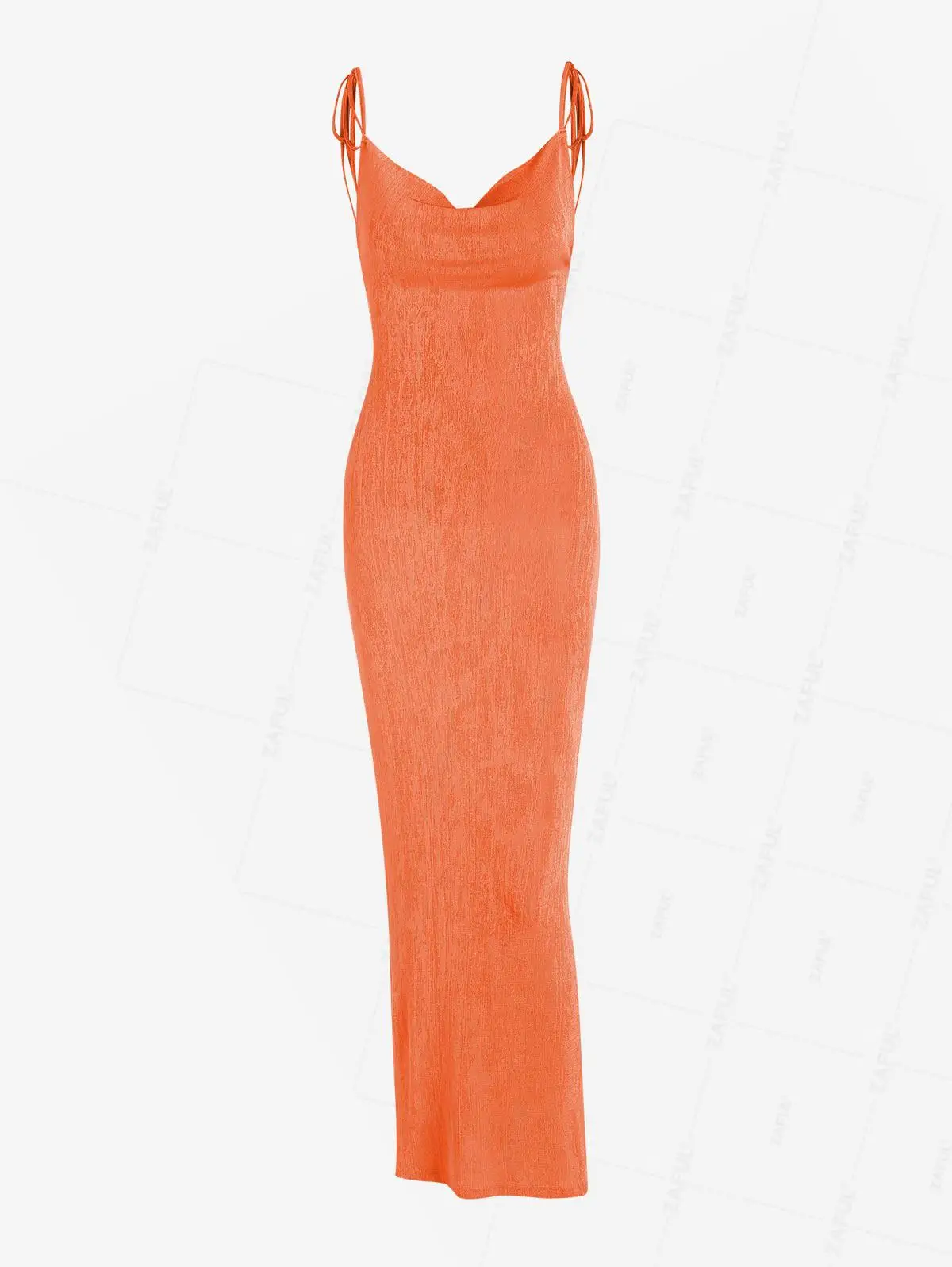 

ZAFUL Jersey Cowl Back Maxi Vegas Dress