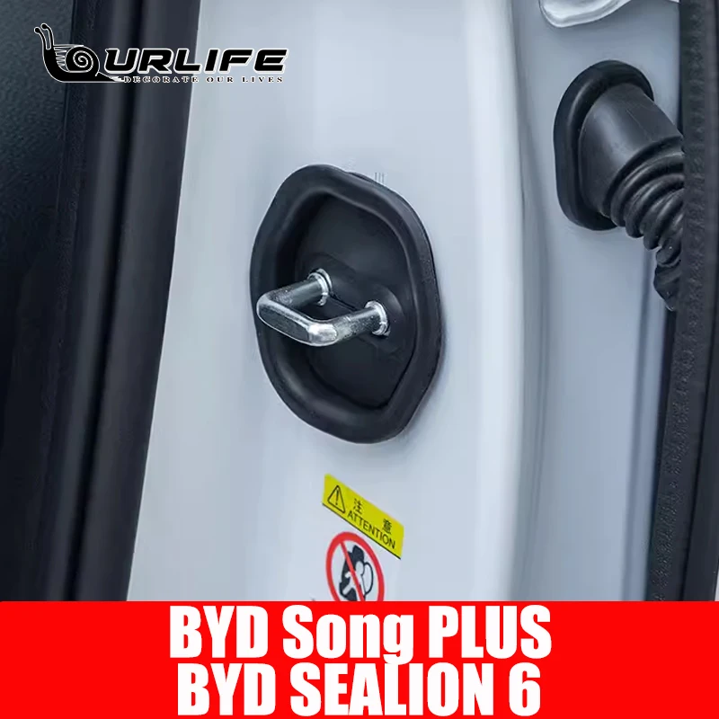 

For BYD Seal U Sealion 6 Song Plus DMI 2024 Car Door Lock Buckle Latch Stop Anti Rust Cover Protect Great Wall Accessories