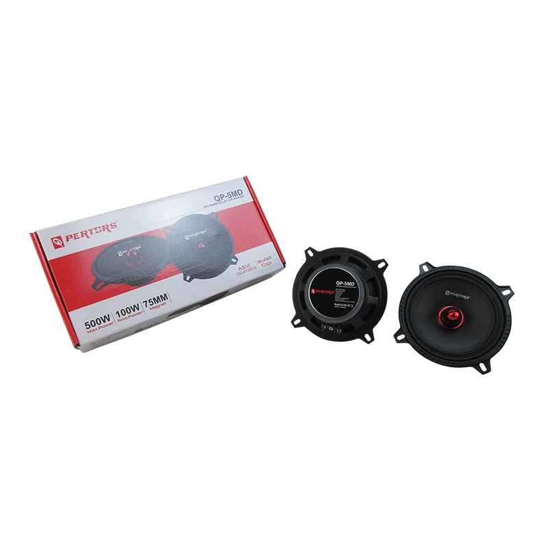 1 Pair 500W 5-Inch Mid-Range Speakers For Dvd Players, Surround Sound Systems High-Fidelity Sound Quality Car Door Speakers