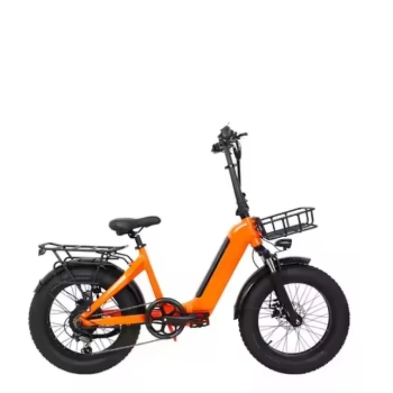 

SXLL Mountain Bike Electric 500W 20-inch Foldable Fat Tire Electric Bike with Removable Lithium Battery