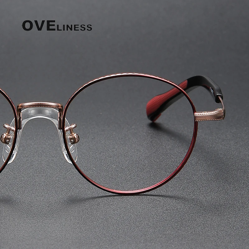 High Quality Round Kid Titannium Glasses Frame boy girl Children Optical Vintage myopia prescription Eyeglasses Brand Style - Image 3