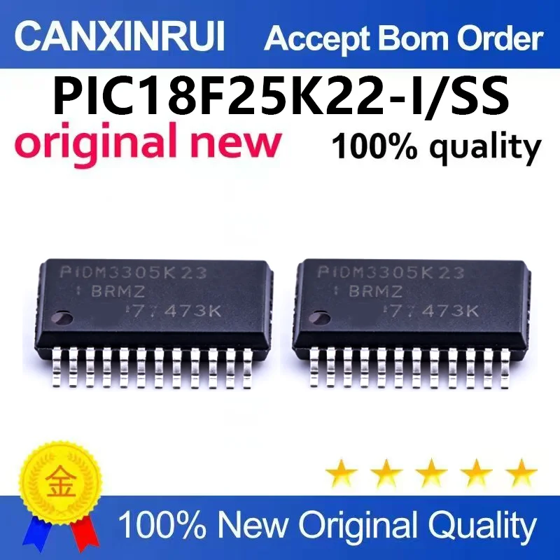 （5pcs-100pcs)New PIC18F25K22-I/SS chip microcontroller SSOP-28