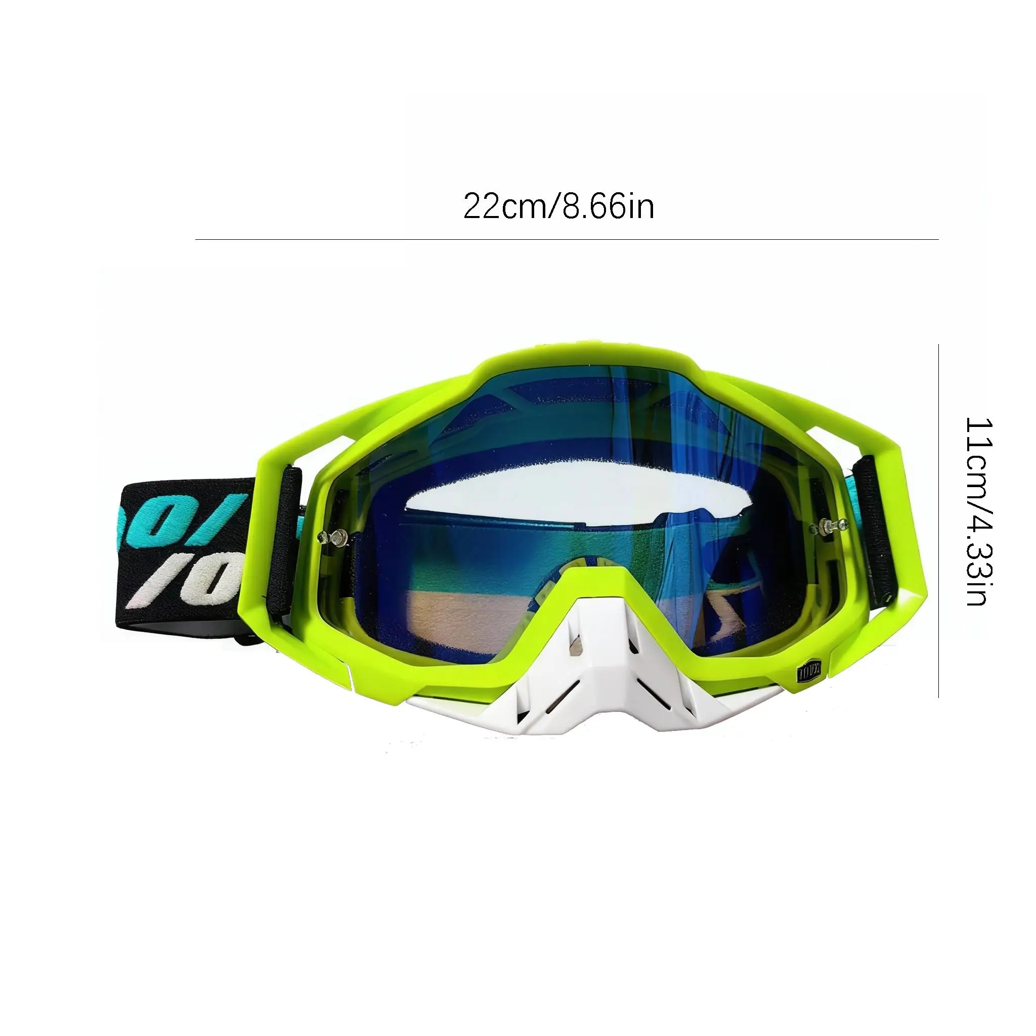 Professional Motocross Goggles, UV400 HD Impact‑Resistant Eyewear Wind & Dust Proof for Cycling Skiing & Outdoor Sports