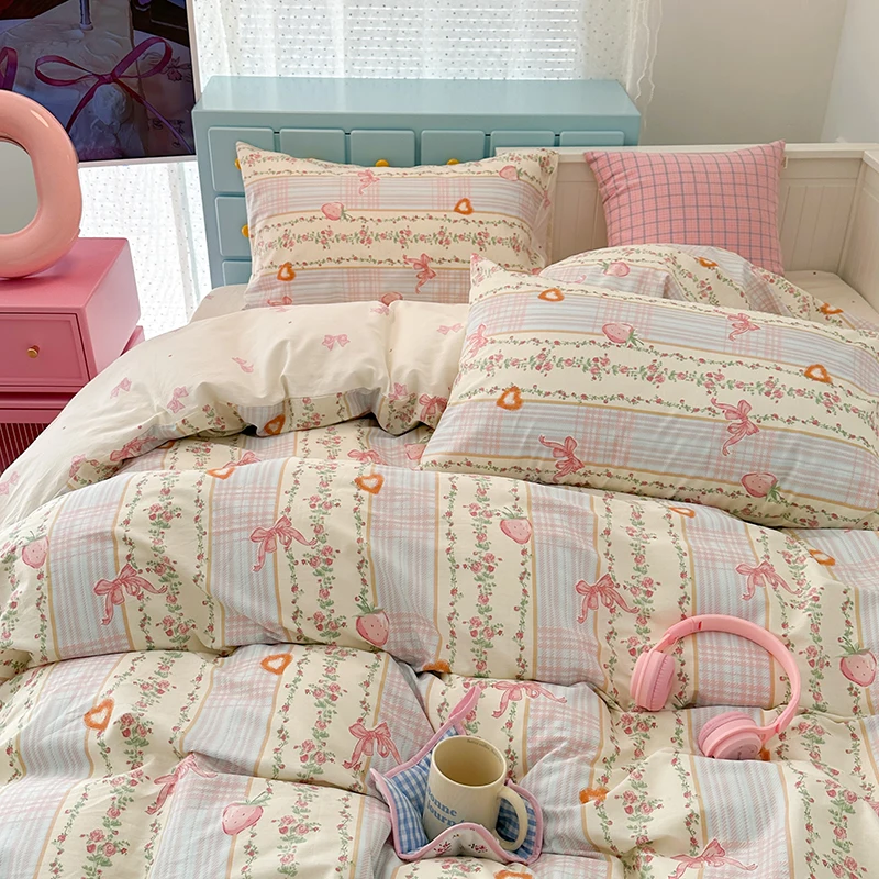 Fotografia 5: Personalize os designs estilo simples impresso conjunto de cama com capa de edredão com fronha para quarto