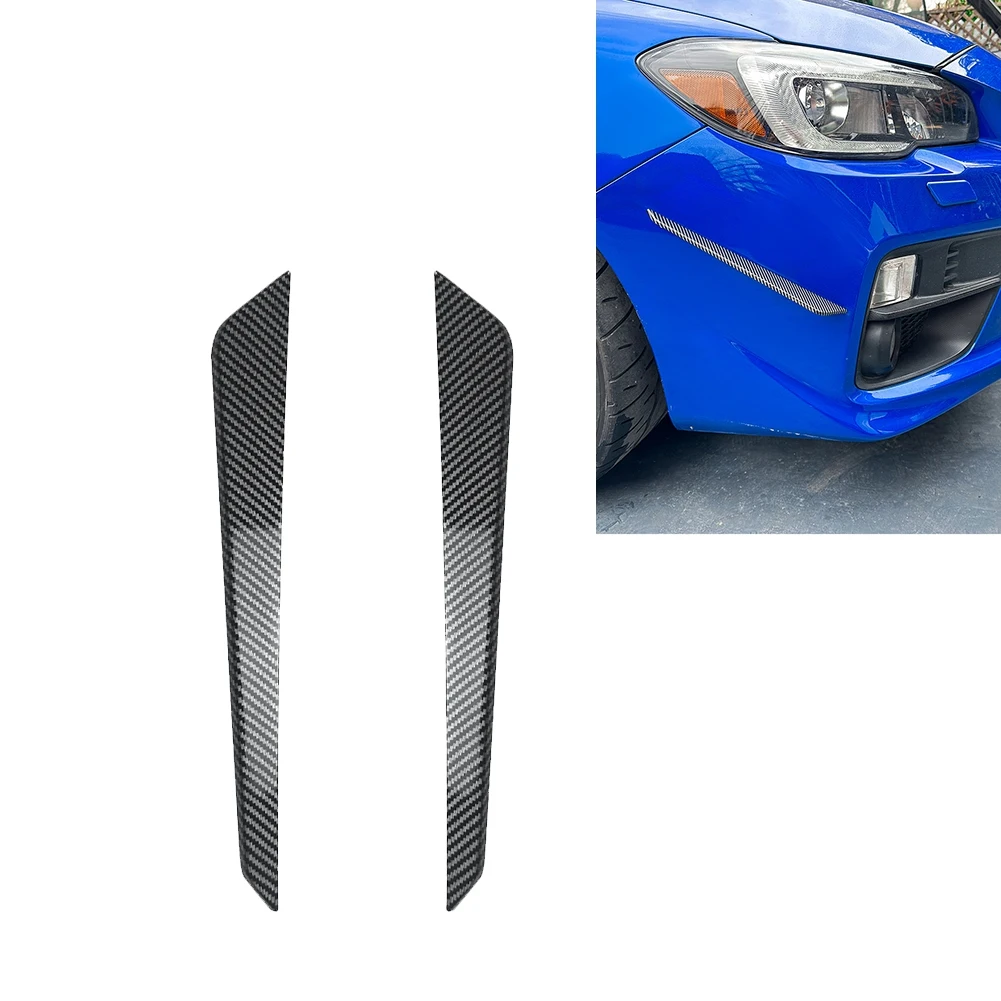 Super Sale Car Front Bumper Side Splitter Spoiler Fog Lamp Side Spoiler Trim for Subaru WRX STI VA 2015-2021 Carbon Fiber Patter