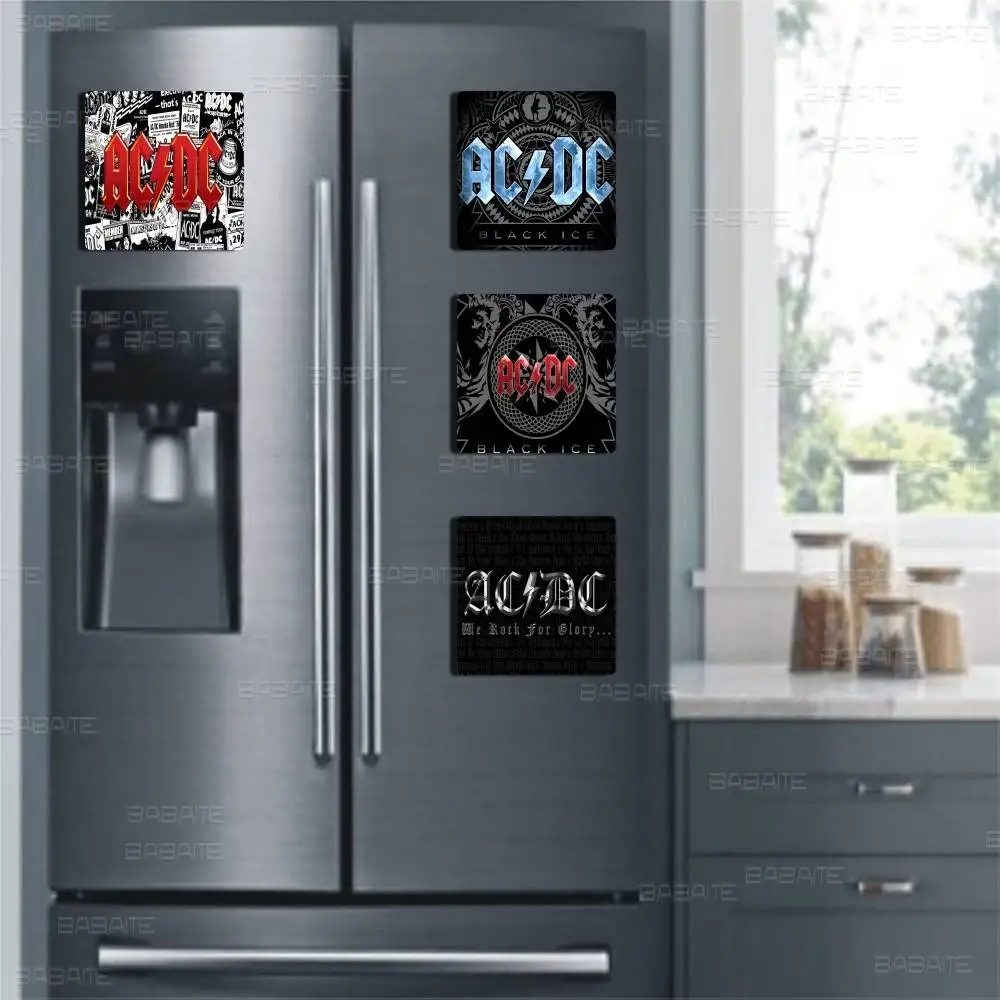 ريترو روك باند AC-DC أنمي مغناطيس شخصية مغناطيس الثلاجة مغناطيس مخصص للمطبخ السبورة الديكور مكتب هدية #2