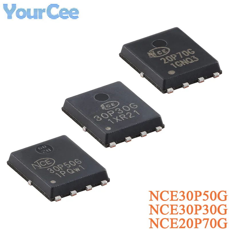 5Pcs NCE20P70G NCE30P50G NCE30P30G DFN-8(5x6) P-Channel 20V 70A 30V 50A 30A Enhanced Power MOSFET Field Effect Tube