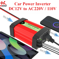 150W Car Power Inverter DC 12V To AC 220V 110V Peak 300W 12 Voltage Converter Plug Adapter Outlet Converter Charge 230V 127V