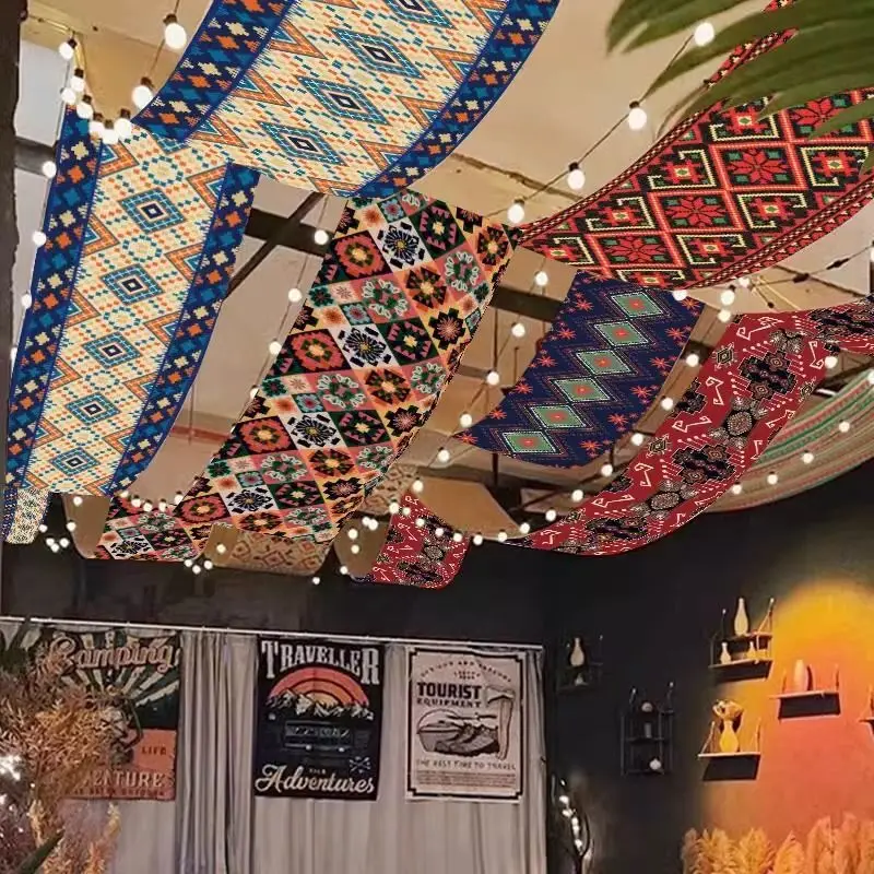 Canopy ceiling decoration style background cloth indoor ceiling cloth ethnic atmosphere layout