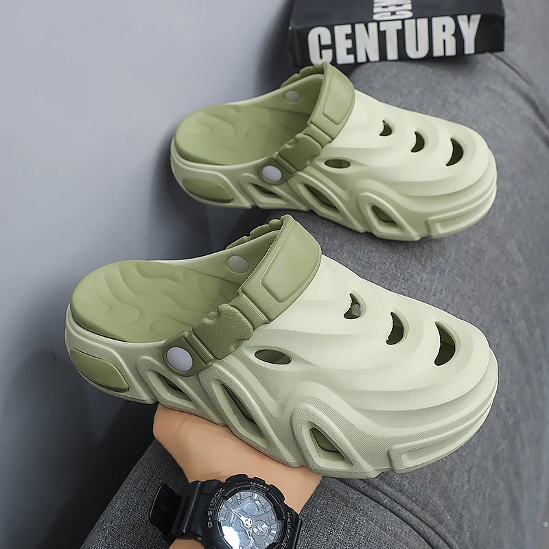Men's Summer Outer Wear Non-Slip Sandals Sports Toe-Toe Beach Slippers