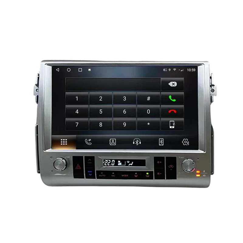 Для Toyota Land Cruiser FJ 2007-2022 AndroidAuto и Carplay, ЖК-дисплей, система Android, навигация, автомобиль, большой экран 13,3 дюйма