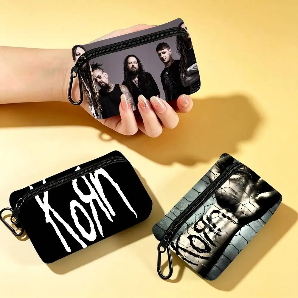 Rock Band Korn Coin Purses Cute Wallet Women Leisure Zipper Coin Pouch Lady Cases Giirls