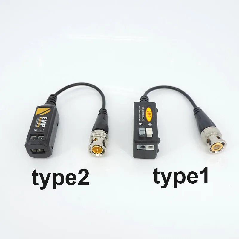 8MP 4K CCTV Camera Video Balun Connector BNC Video Balun to UTP Transceiver 3000FT Distance UTP BNC Male Cable Adapter W28