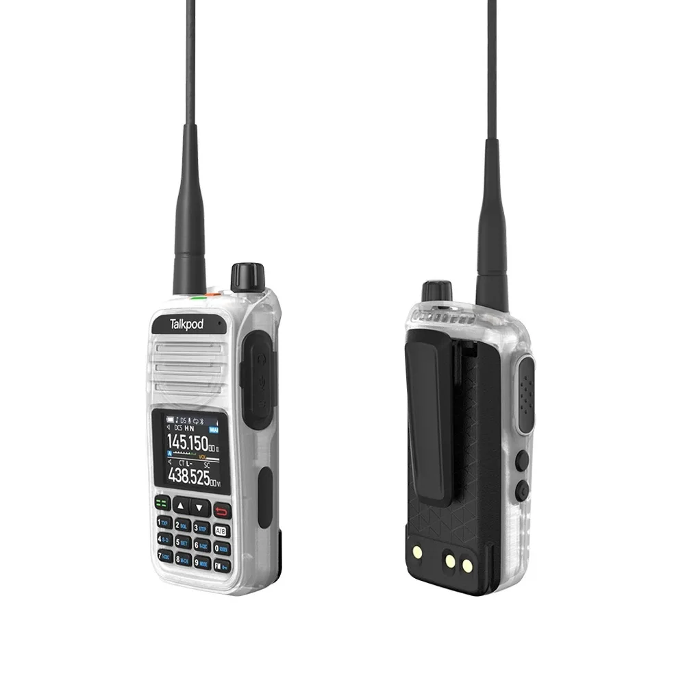 Talkpod A36 Plus Walkie Talkie 5W Portable Ham CB Radio AM FM VHF UHF 7-Band NOAA Weather Receive Transceiver Two Way Radio