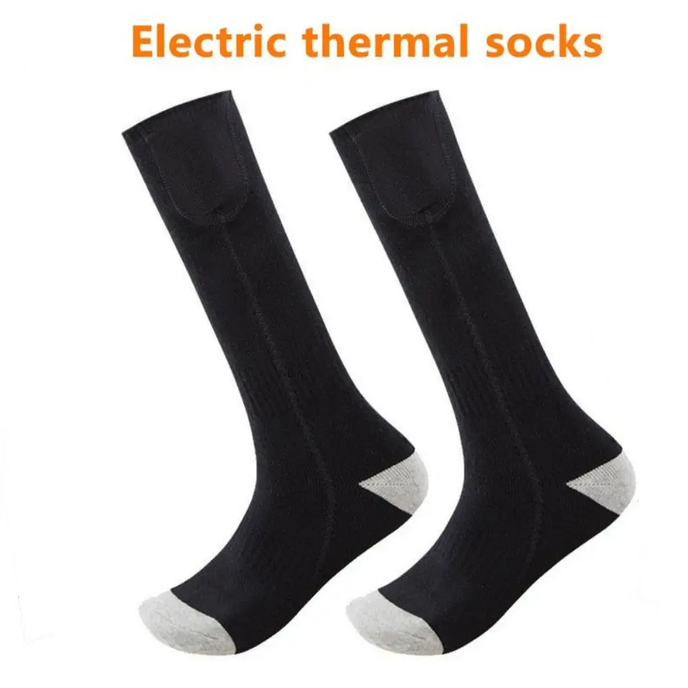 Rechargeable Electric Heated Socks Anti-Cold USB Powered Heated Foot Warmers Battery Box Thermal Insulation