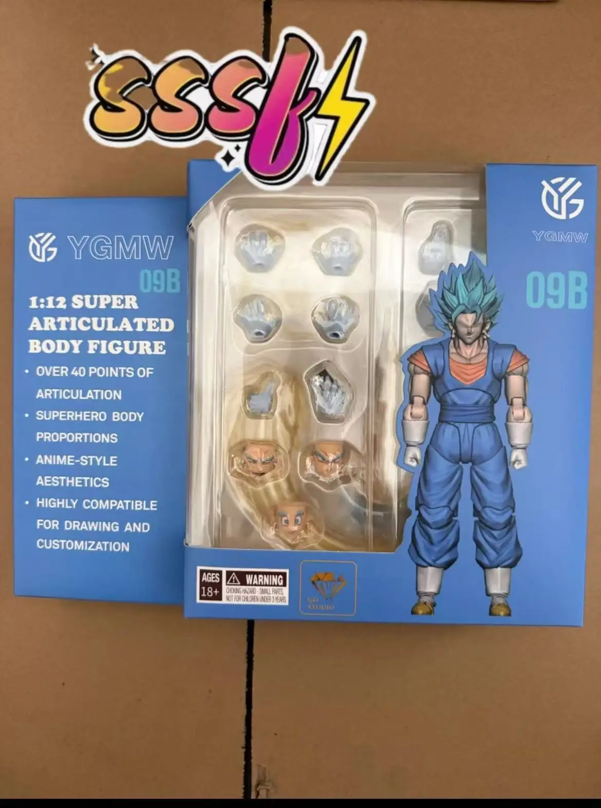 

In Stock YGmw Studio OC Dragon Ball SHF Super Saiyan Fusion Warrior Vegito 005 006 007 008 009A 009B Action Figure Toy