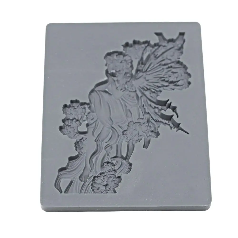 Flower Butterfly Fairy Reverie Silicone Fondant Mould DIY Sugarcraft Chocolate Icing Decor Cake Toppers Baking Mold Polymer Clay