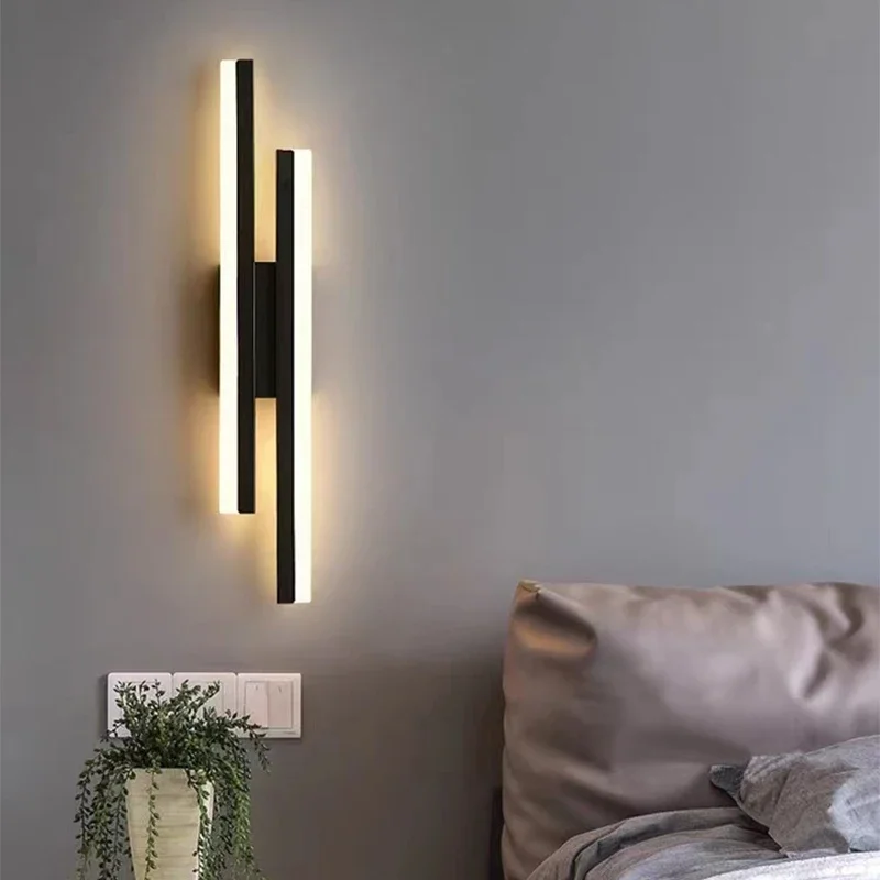 

Bedside LED Wall Lamp Modern Wall Sconce for Bedroom Living Room Stairs Aisle Home Decoration Indoor Lighting Fixture Luster