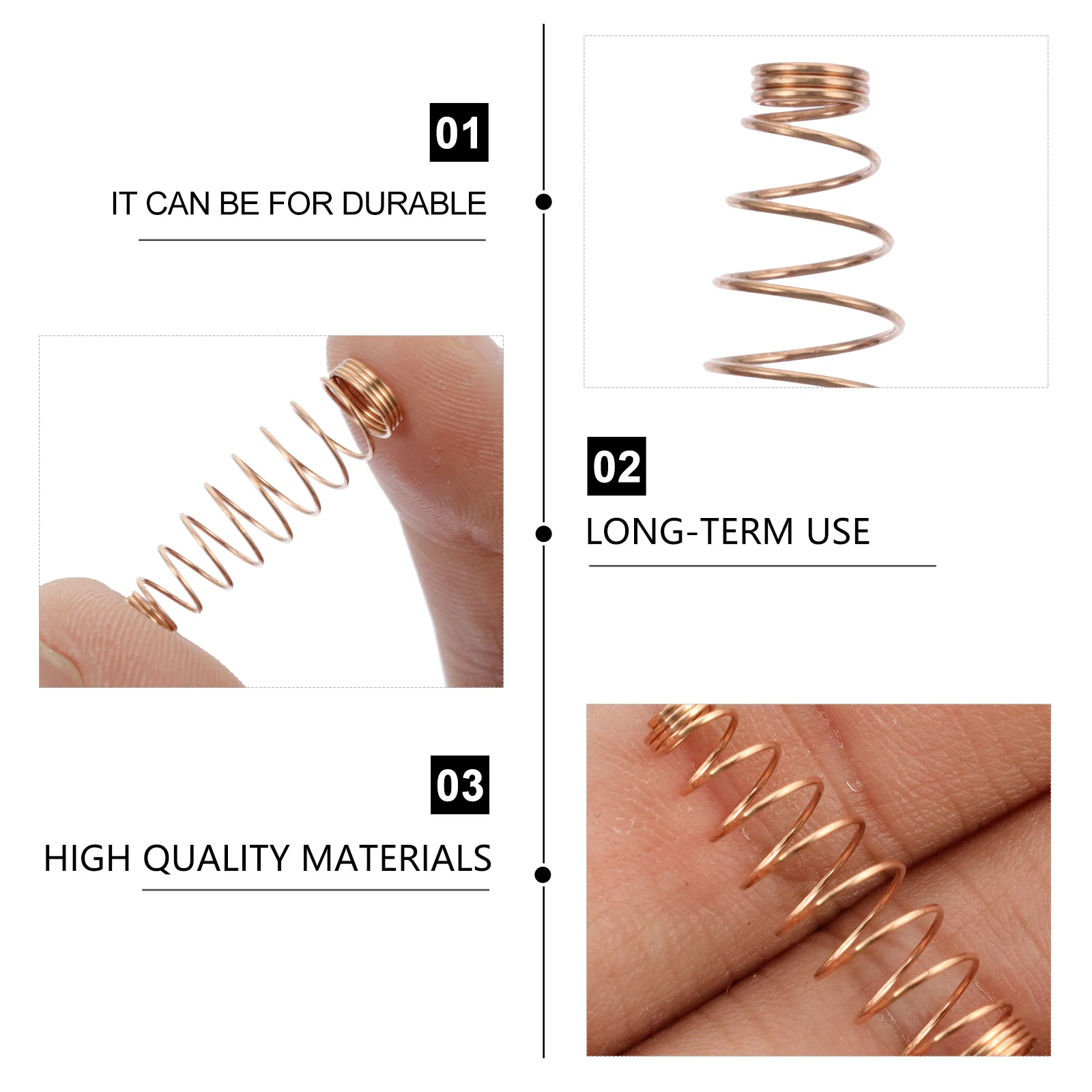 

180Pcs Piano Tuning Brass Material Small Exquisite Spiral Spring for Piano Maintenance Efficient Repair Accessory