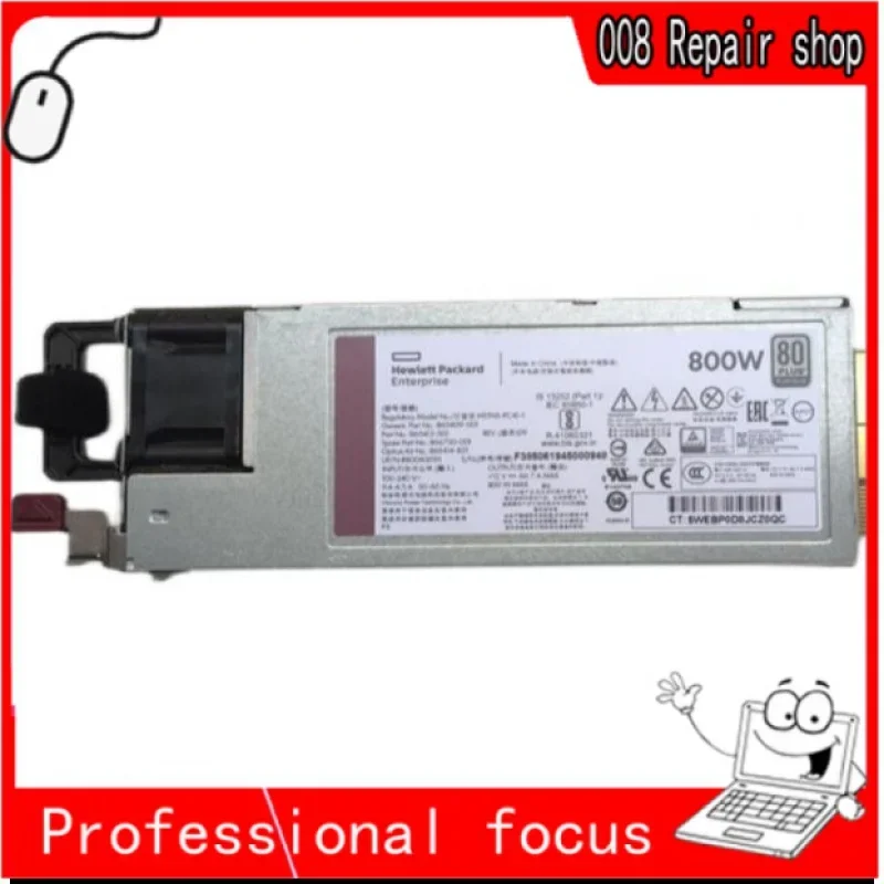 

For HP G10 800W Switching Power Supply HSTNS-PC41 865414-B21 865409-001 866730-001 865412-101 100% Tested Fast Ship