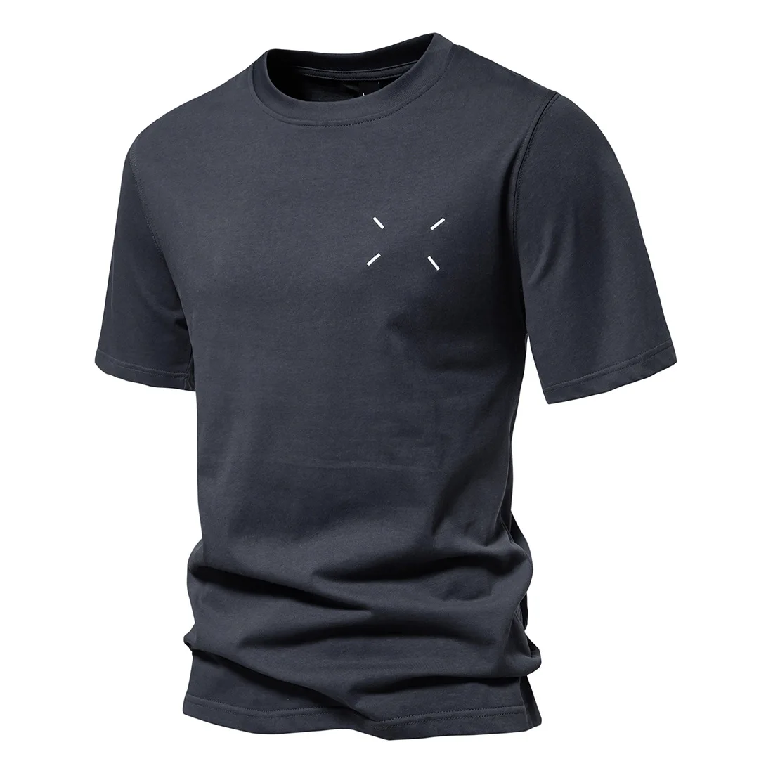 

Men's Cotton Short-sleeved T-shirts 230G %100 Cotton Four-point Embroidered Personalized Tees