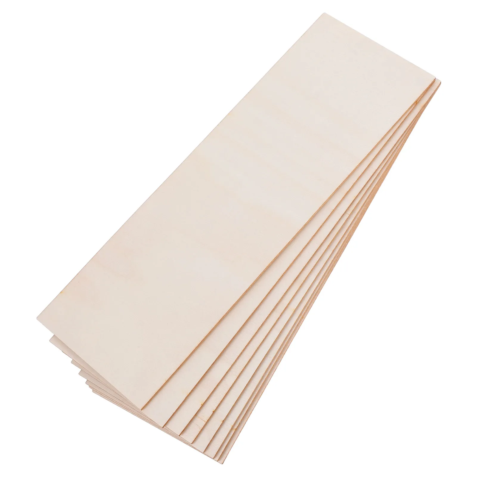 8Pcs Blank Wood Board Rectangle Unfinished Craft Panel for Artistic Expression Painting Home Decoration Wood Craft Supplies