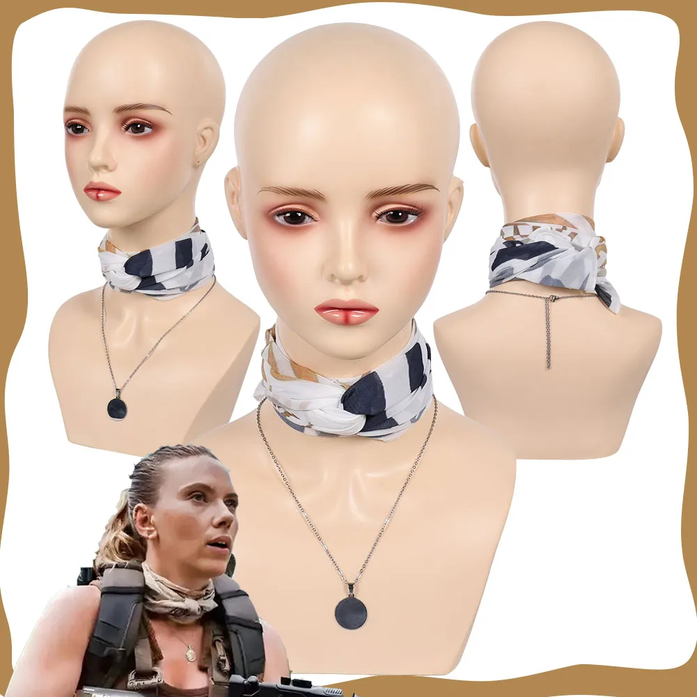

Zora Bennett Cosplay Necklace Scarf 2025 Movie Jurassic Cosplay World Costume Accessories for Women Girl Halloween Carnival Prop
