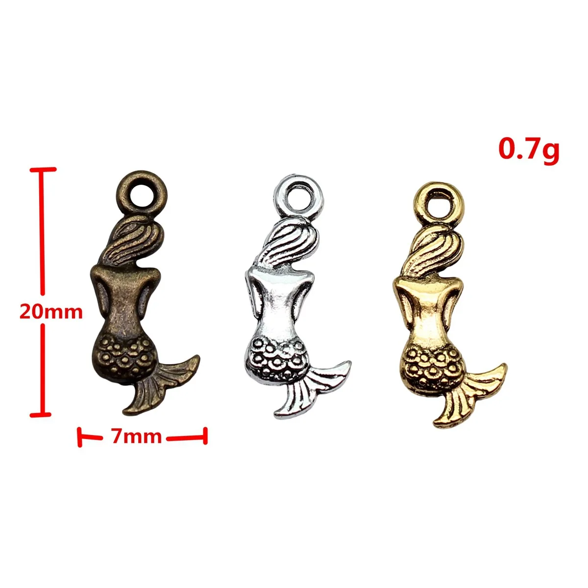 Ocean Charm Mermaid Pendant Collection Charms For Fantasy Ocean Theme DIY Bracelet Necklace Jewelry Making Supplies