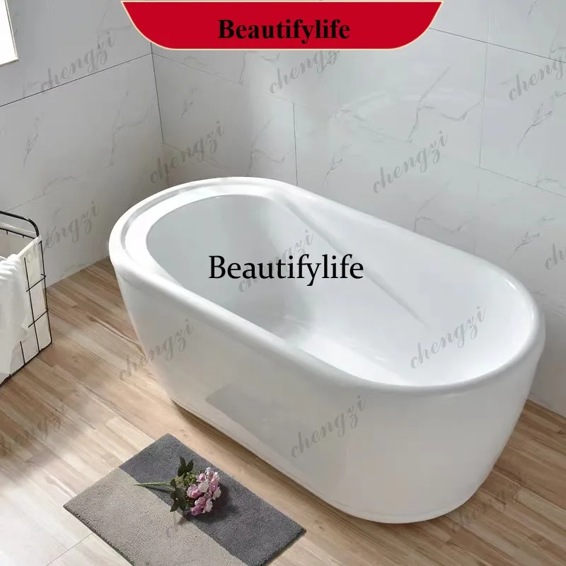 B178 Household acrylic freestanding seamless hotel concubine bathtub adult thermal insulation bathtub