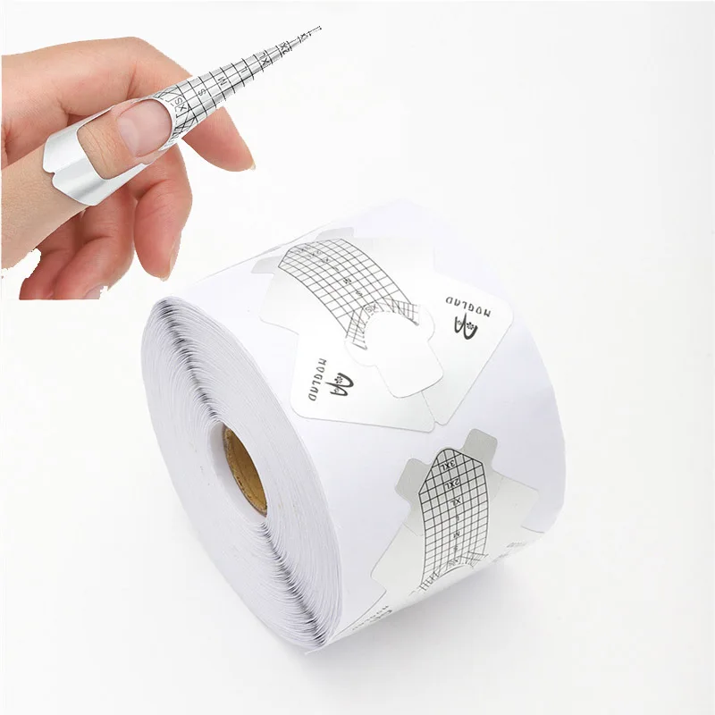 

300 PCS/Roll French Nail Form For Extension Acrylic Gel Extension Mode Professional Manicure Nail Art Paper Holder Tools