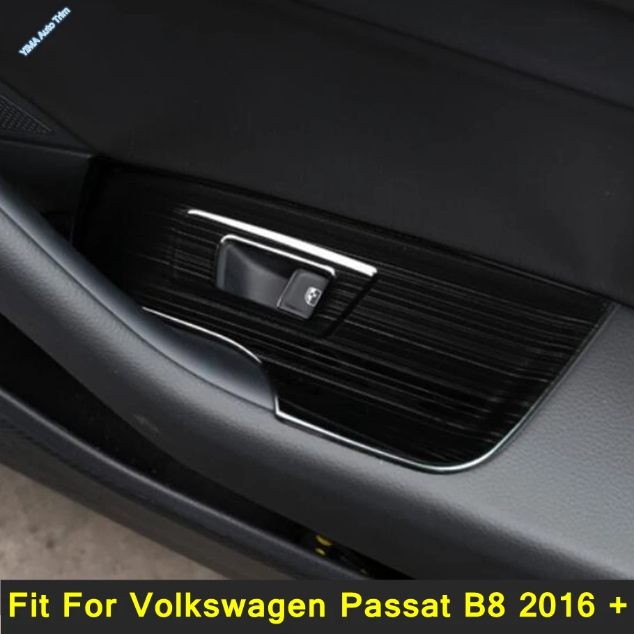 

For Volkswagen Passat B8 2016 - 2021 Car Door Trim Panel Pull Handle Window Switch Button Frame Cover Trim Interior Accessories