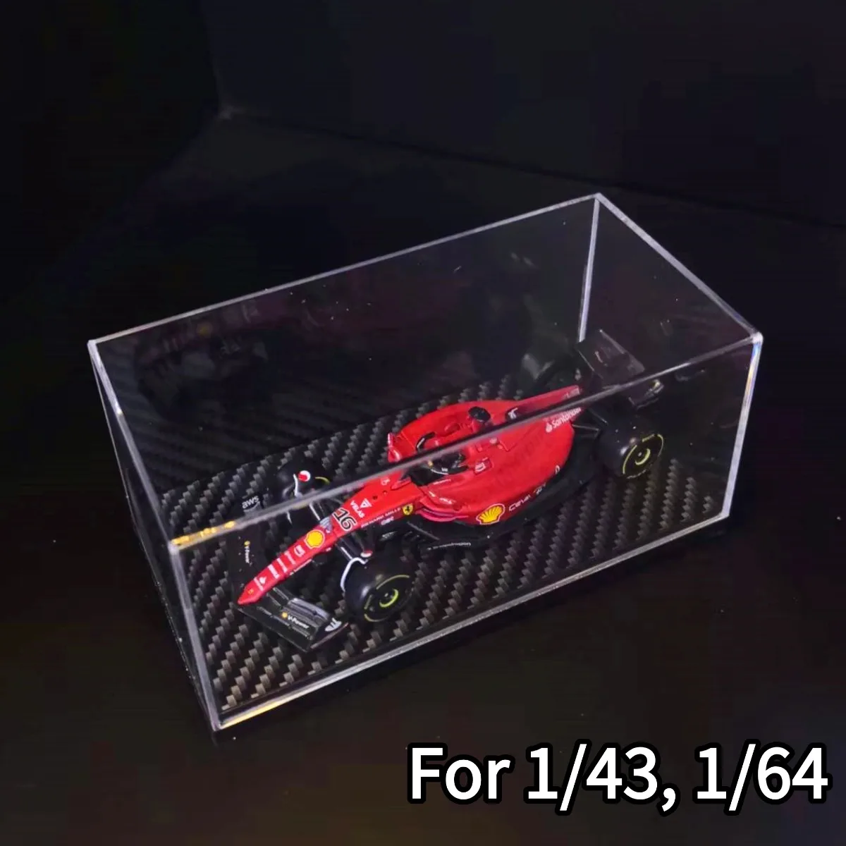 1:43 1:64 1:87 스케일 톰카 부라고 스파크 미니챔프스 F1 자동차 모델 포뮬러 1 미니어처 장난감용 아크릴 디스플레이 케이스 박스