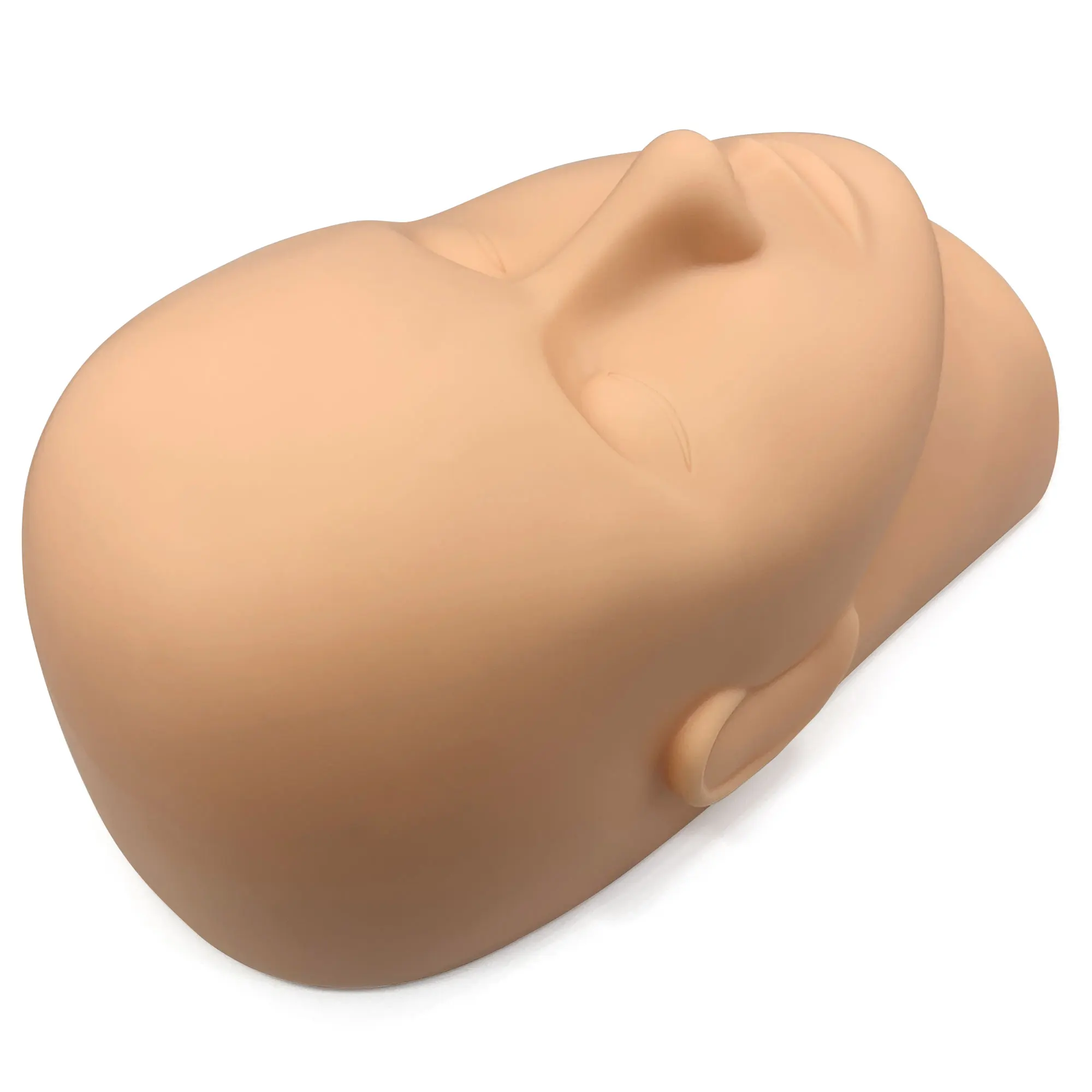 Kit de entrenamiento de cabeza de práctica de extensión de pestañas, maniquí de silicona, pestañas postizas y almohadilla de papel, juego de entrenamiento, herramienta de maquillaje, 1 ud.