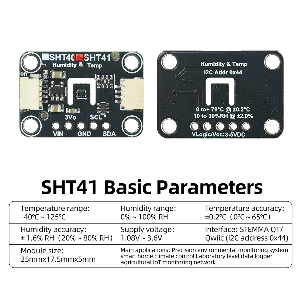 SHT41 SHT45 Temperatur- und Feuchtigkeitssensormodul mit hoher Genauigkeit für Smart-Home-Klimakontrolle und IoT-Überwachung – Detail 15