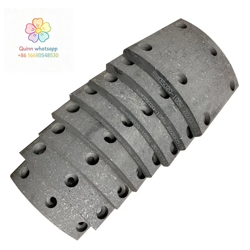 2q High Friction Brake Block Replacement for HOWO Truck Brake Shoe Lining 1104330230039