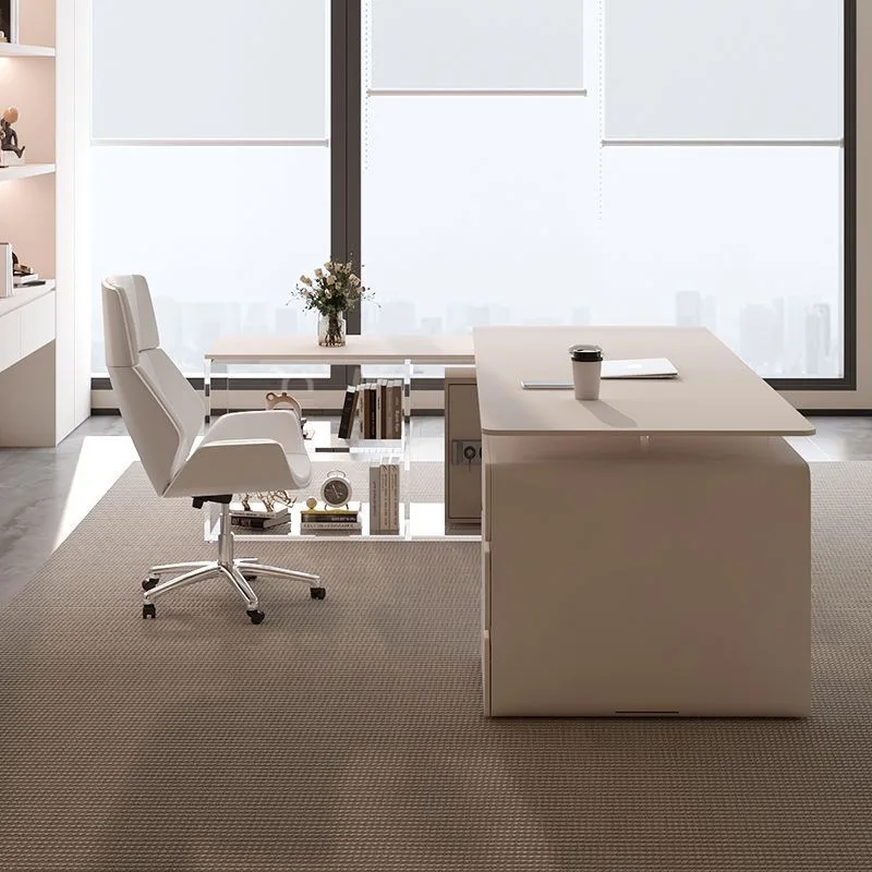 

Modern Simple Suspension Desk Cream Style Italian Slate Desk Acrylic Designer Computer Desk