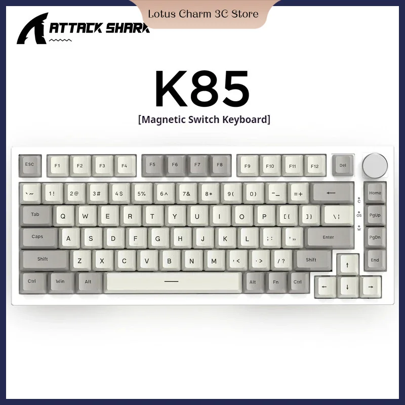 Attack Shark K85 Esports Mechanical Keyboard Customization Pbt Keycap RGB Adjustable Keystroke For Windows Mac Office Game Gift