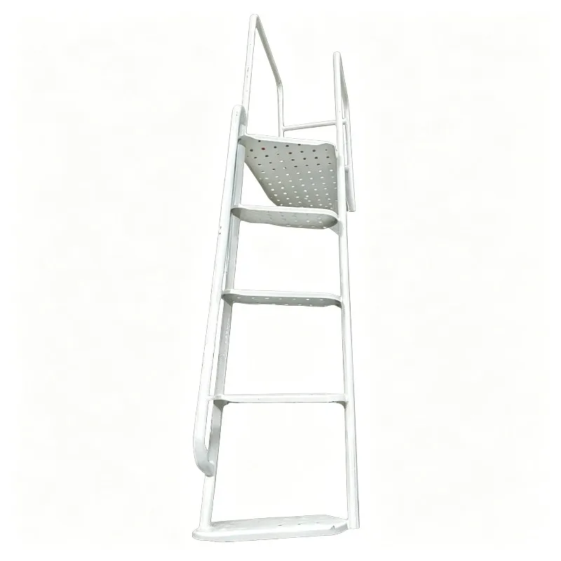 Anti-skid ladder for concrete mixer truck, upper body maintenance part with safety handrails