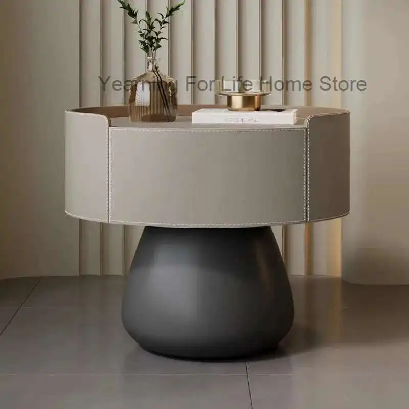 

Cream Style Nightstand Trendy Modern Elegant Cute Night Table Storage Luxury Mesas De Noches Dormitorio Bedroom Furniture