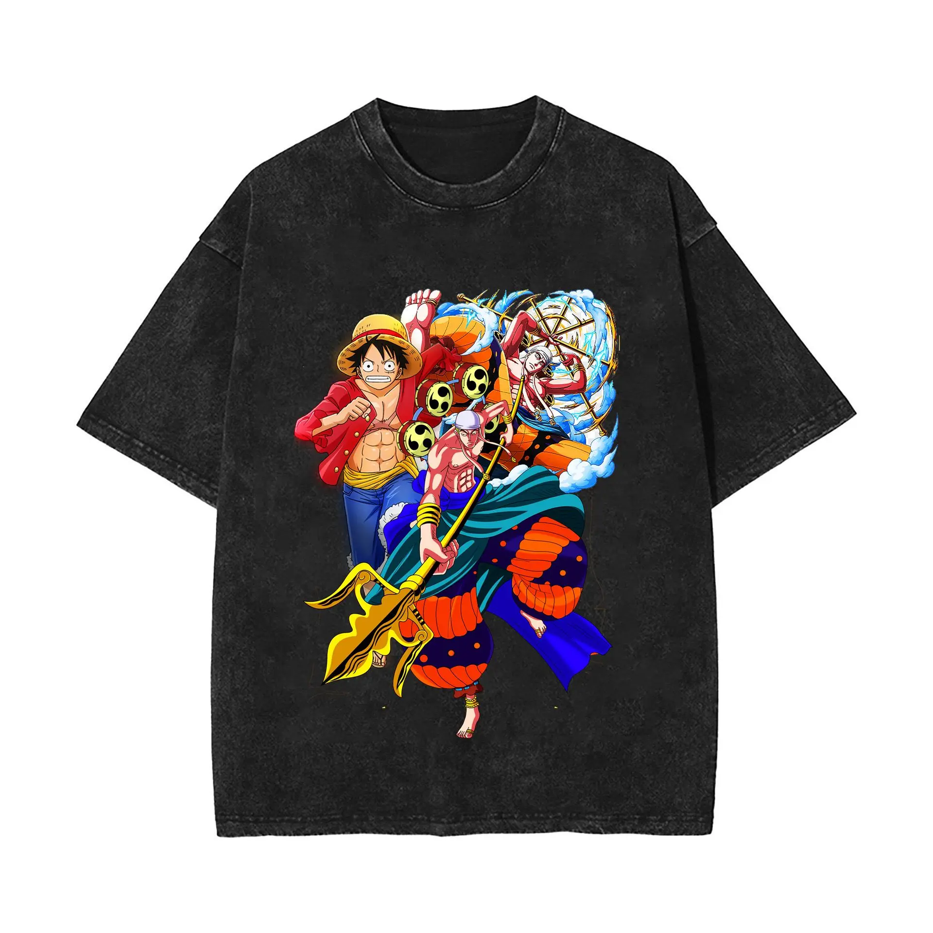 

Official One Piece Anime T-Shirt for Men 2026 Summer Cotton Casual Short Sleeve Top Streetwear Y2K Unisex