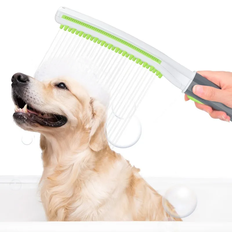 dog comb New Arrival Hot Sale Eco-Friendly ABS Pet Bath Brush Shower Head Massage Comb Multifunctional Cleaning Grooming Tool fo