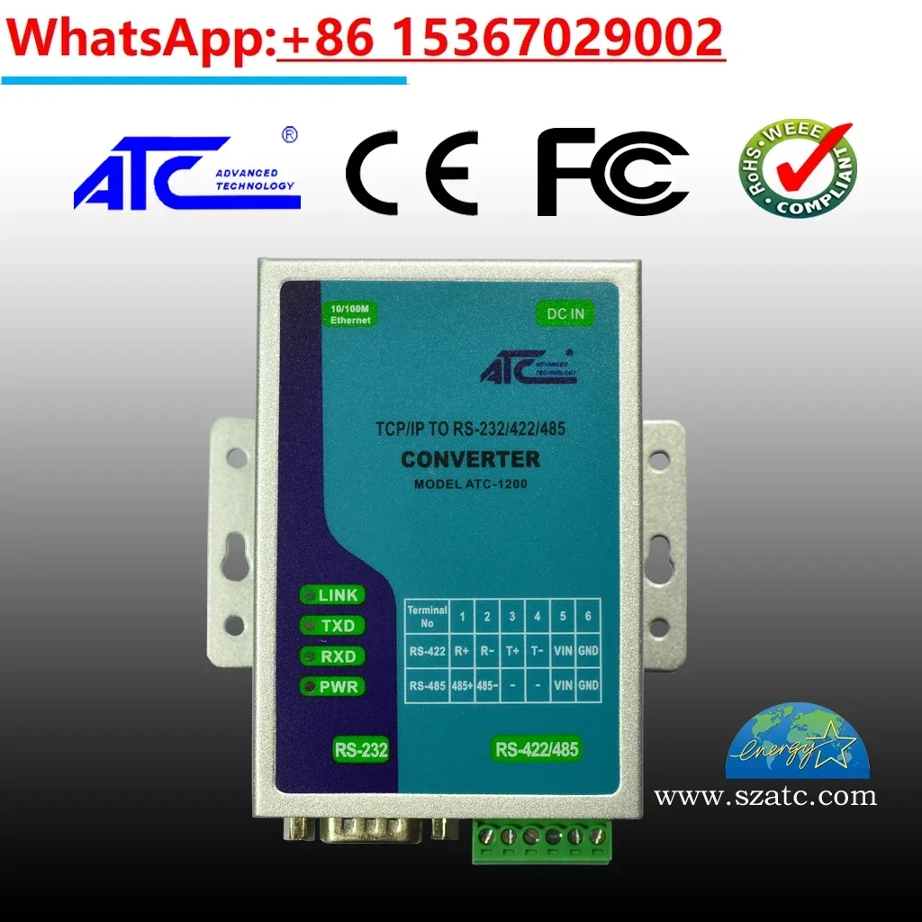 ATC-1000 Upgrade ATC-1200 Serial Server RS232RS485RS422 to Ethernet